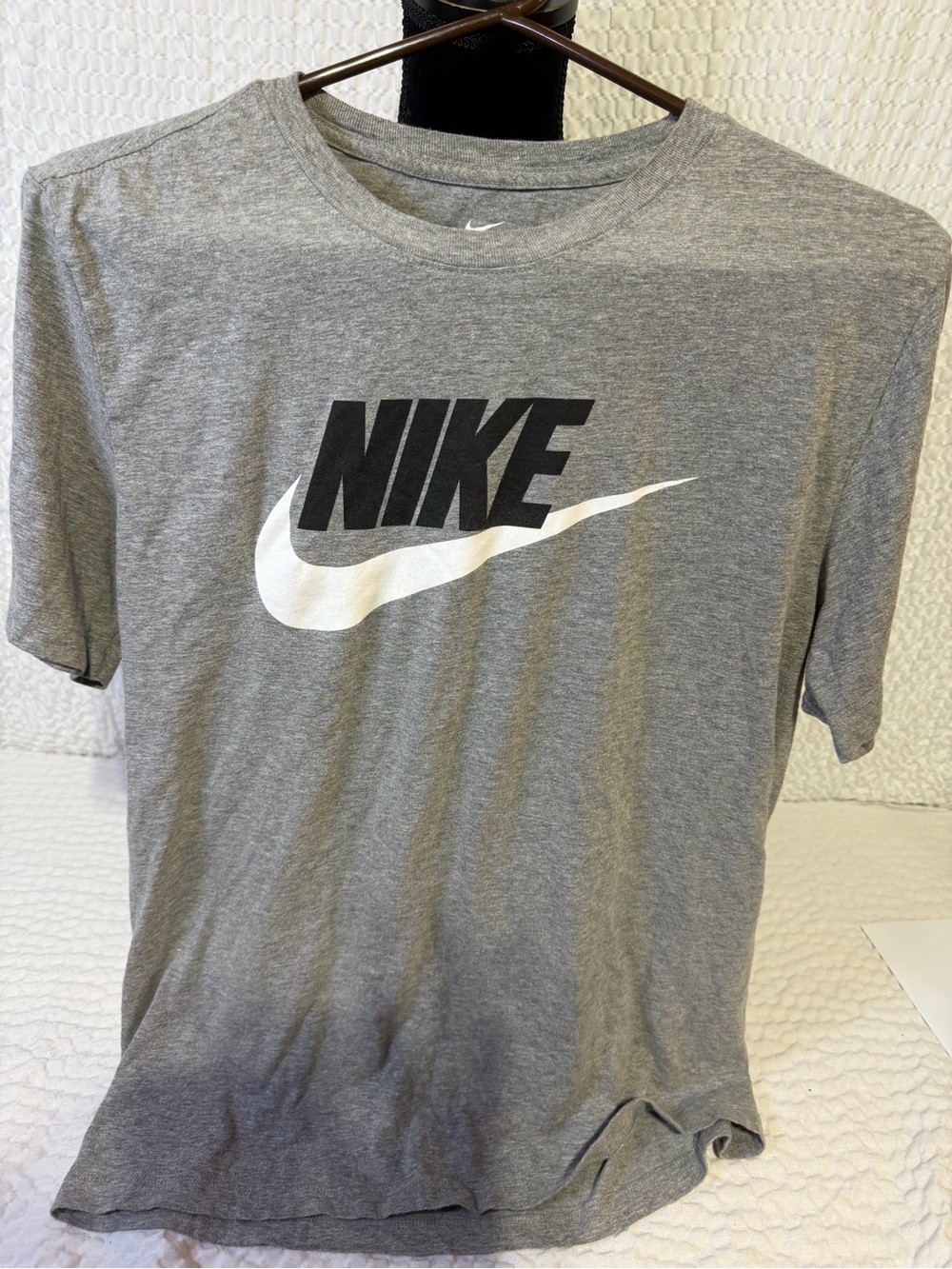 Nike Gray Tee with Black and White Logo